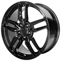 17/18" Staggered OE Creations Wheels PR160 Gloss Black Rims 