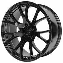 20" Staggered OE Creations Wheels PR161 Gloss Black Rims 
