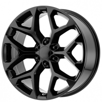 26" OE Creations Wheels PR176 Gloss Black Rims