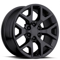 20" GMC Sierra Wheels FR 44 Gloss Black OEM Replica Rims 