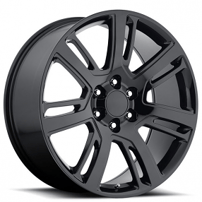 24" Cadillac Escalade Wheels FR 48 Gloss Black OEM Replica Rims 