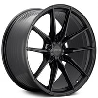 20" Staggered Varro Wheels VD25X Satin Black Spin Forged Rims 