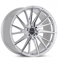 21" Staggered Vossen Wheels HF-4T Silver Polished True Directional Rims