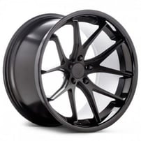 19x8.5" Ferrada FR2 Custom Gloss Black Wheels (5x114/112/120, +35mm) 