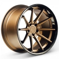 19" Ferrada Wheels FR4 Matte Bronze with Gloss Black Lip Rims