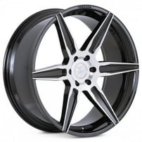24" Ferrada Wheels FT2 Black Machined Rims 