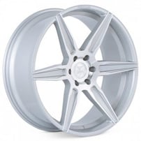 24" Ferrada Wheels FT2 Machined Silver Rims 
