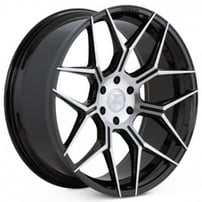 24" Ferrada Wheels FT3 Black Machined Rims