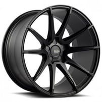 20x8.5/10" Savini Black Di Forza BM12 Gloss Black Wheels (5x120/114/112, +35/45mm)