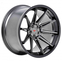 20" Ferrada Wheels CM2 Custom Matte Graphite with Gloss Black Lip Rims
