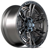 18" 4Play Wheels 4PS01 Matte Black Off-Road Rims