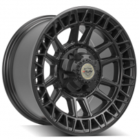 17" 4Play Wheels 4PS12 Satin Black Off-Road Rims