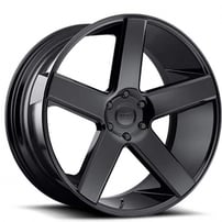 22x9" Dub Wheels Baller S216 Gloss Black Rims (5x115, +15mm) 