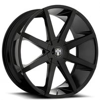 22" Dub Wheels Push S110 Gloss Black Rims 