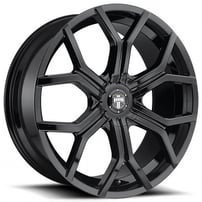24" Dub Wheels Royalty S208 Gloss Black Rims 