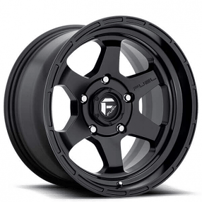 16" Fuel Wheels D664 Shok Matte Black Rims