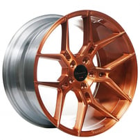 22" Giovanna Wheels Haleb Custom Brushed Copper Rims