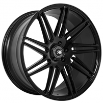 22" Road Force Wheels RF11.1 Gloss Black Rims 