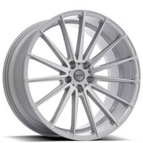 22" Sporza Wheels Pentagon Brushed Silver Concave Rims