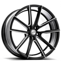 20" Sporza Wheels V5 Satin Black Milled Concave Rims 