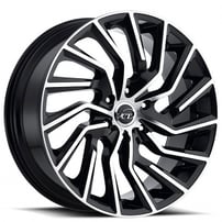 20" VCT Wheels V81 Black Machined Rims 