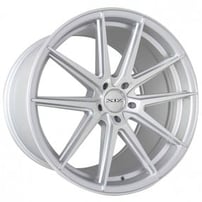20" Staggered XIX Wheels XF51 Silver Machined Flow Formed Rims 