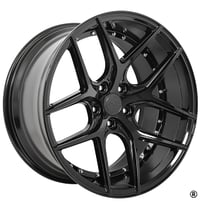 20" Staggered AC Wheels Divino Gloss Black Deep Concave Rims 