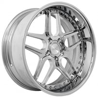 19x9.5" AMF Forged AMF020 Chrome Wheels (5x115, +35/40mm | USED 2-DAY) 