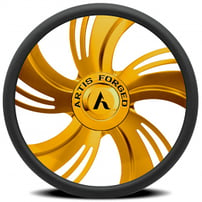 Artis Forged Custom Streering Wheel Avenue Gold