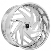 19" Staggered Artis Forged Wheels Bronx Brushed Rims