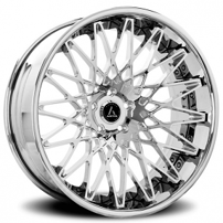 22" Staggered Artis Forged Wheels Monza Chrome Rims