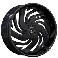 24" Artis Wheels Fillmore Gloss Black Rims 