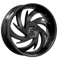 26" Artis Wheels Spada Full Black Rims 