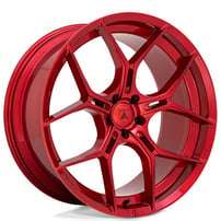 22" Staggered Asanti Wheels ABL-37 Monarch Candy Red Rims