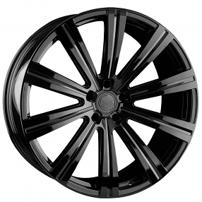 24" Avant Garde Wheels Vanguard Gloss Black Rims 