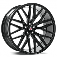 20" Staggered AXE Wheels EX30 Gloss Black Rims 