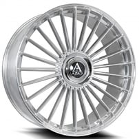 22" Staggered Azad Wheels AZ25 Chrome XL Cap Rims