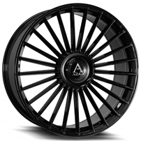 24" Azad Wheels AZ25 Gloss Black XL Cap Rims