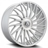 20" Azad Wheels AZ717 Silver Brushed XL Cap Rims