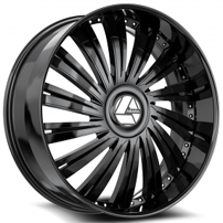 20" Azara Wheels AZX-102 Gloss Black Rims