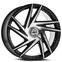 20" Azara Wheels AZA-529 Gloss Black Machined Rims
