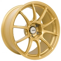 18x9.5/10.5" Bavar Racing BVR02 Matte Gold Flow Formed Wheels (5x114/112/120, +15mm) 