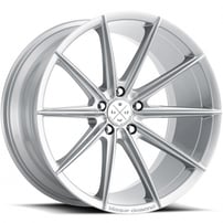 20/22" Staggered Blaque Diamond Wheels BD-11 Gloss Silver Polaris Slingshot / 3-Wheeler Rims