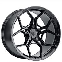 19/20" Staggered Blaque Diamond Wheels BD-F25 Gloss Black Flow Forged Rims