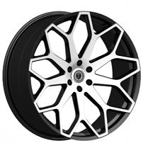 26" Borghini Wheels B28 Black Machined Rims