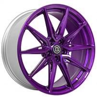 20" Staggered Brada Wheels CX2 Gloss Purple Rotary Forged Rims