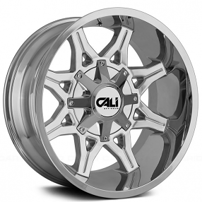 22" Cali Wheels 9107 Obnoxious Chrome Off-Road Rims 