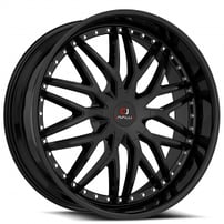 22x8.5" Cavallo Wheels CLV-46 Gloss Black Rims