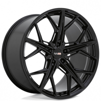 21/22" Staggered Cray Wheels Hammerhead Gloss Black Rotary Forged Rims