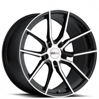 20" Staggered Cray Wheels Spider Gloss Black with Mirror Cut Face Rotary Forged Rims 